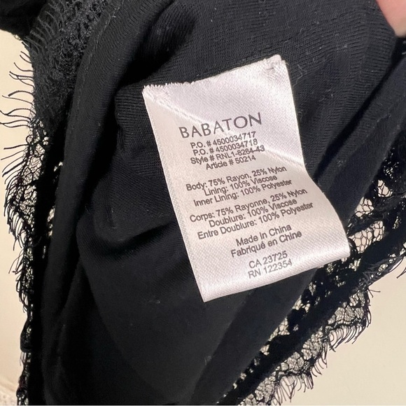 Aritzia Babaton Black Tobias Lace Mini Dress - Picture 8 of 12